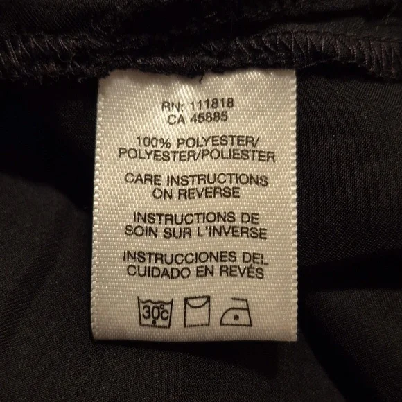 Michael Michael Kors 2X blouse black sleeveless matching fabric belt. VGUC - Picture 7 of 8